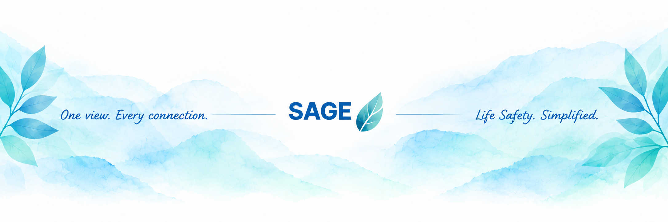 SAGE · One view. Every connection. · Life Safety. Simplified.